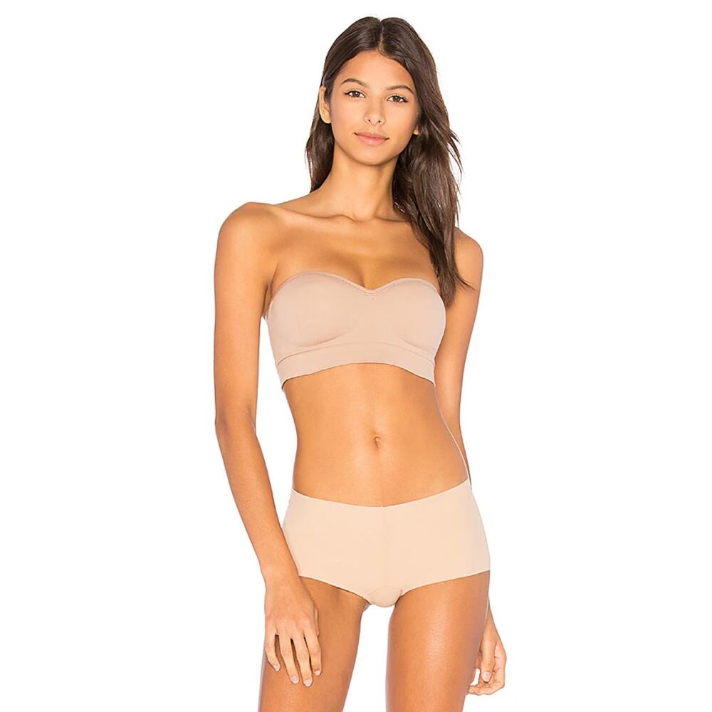 New Yummie Peyton Strapless Convertible Bra in Almond Women's Size M